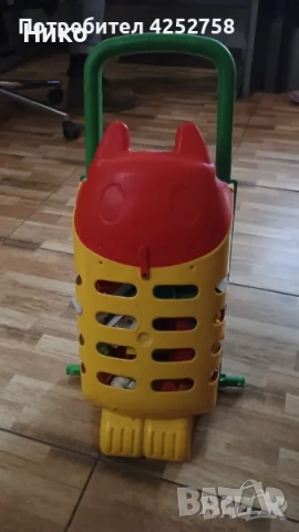 Kонструктор за деца с подвижна кошница коте