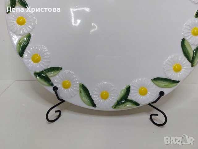 Плато за торта 3Д керамика Bassano, снимка 4 - Прибори за хранене, готвене и сервиране - 40685350