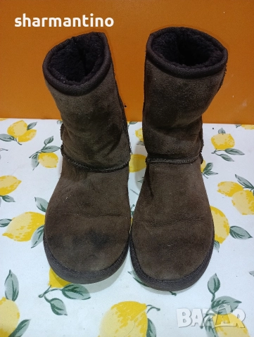 UGG кожени N 37 - 15 лв, снимка 2 - Дамски боти - 52749043