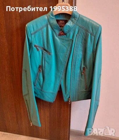 Дамско яке естествена кожа , снимка 3 - Якета - 53628310