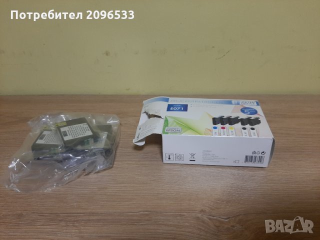 Комплект мастилени касети за принтер Epson, E071, 5 броя, многоцветен, снимка 2 - Принтери, копири, скенери - 35906767