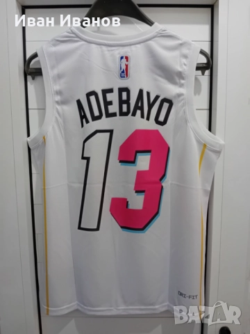 Чисто нов оригинален потник на Miami Heat - Bam Adebayo, снимка 3 - Баскетбол - 51656731