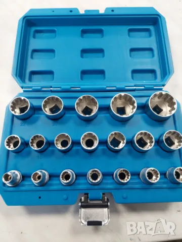 Комплект универсални вложки 1/2 ,метрични / инчови - 19 части части, снимка 2 - Гедорета - 48691562