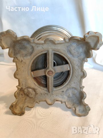 Старинна Бронзова Австрийска Газена Лампа DITMAR със Шише, снимка 3 - Антикварни и старинни предмети - 42002483