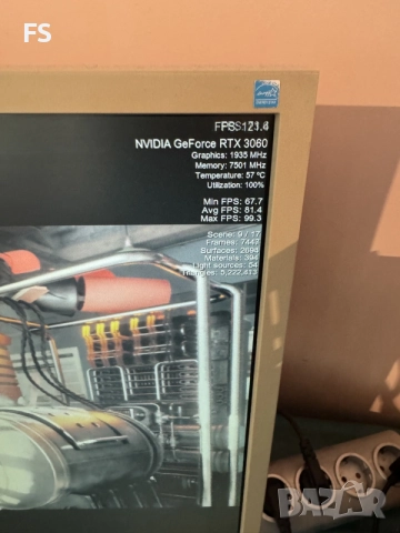 Nvidia ASUS TUF Gaming RTX 3060 12 Gb GDDR6 PCIE 4.0 Като нов, снимка 12 - Видеокарти - 55976126