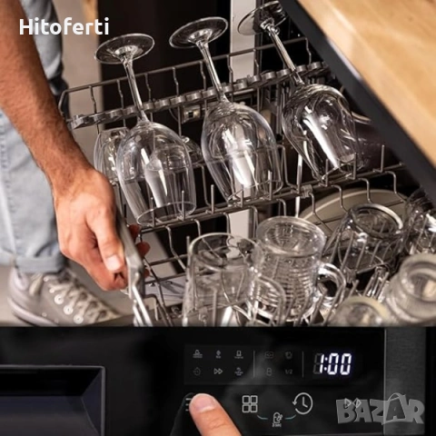 Съдомиялна машина Cecotec Bolero Aguazero 6200 Dark, снимка 5 - Сушилни - 53817938