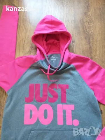 Nike Just Do It Graphic Women's Hoodie - страхотно дамско горнище С, снимка 4 - Спортни екипи - 48002771