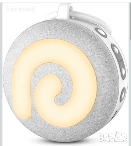 Dreamegg D11, Преносима машина за бял шум за бебета, с нощна светлина, сива Звукова машина с 21 усп