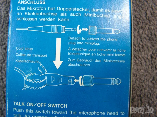  Динамичен микрофон „Sony” FV-4T Нов !, снимка 13 - Микрофони - 48661237