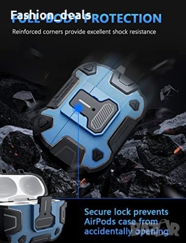 Нов Удароустойчив защитен калъф кейс за слушалки Airpod Pro 2, снимка 5 - Други - 40562426