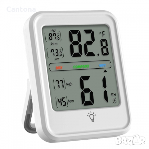 Термометър с хигрометър измерва температура /-20°C до 70°C/ и влажност /10% до 99%/, снимка 2 - Друга електроника - 36039034