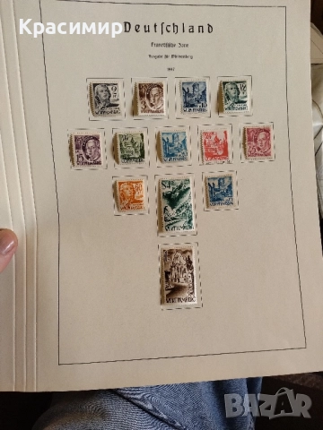 Германия Френска зона 1947 MNH .13 броя., снимка 8 - Филателия - 52176929