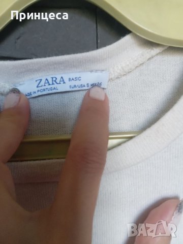 Тениска с шал!  ZARA , снимка 4 - Тениски - 39298293