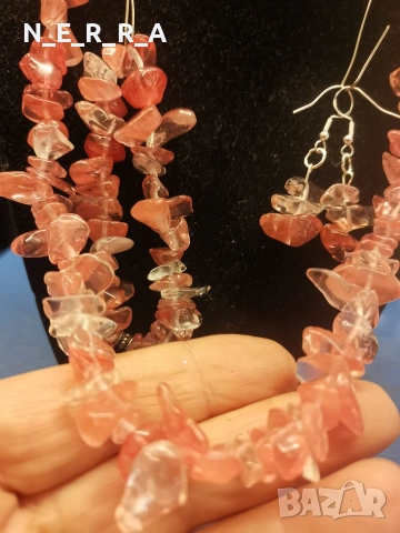 Комплект от естествени камъни, снимка 3 - Бижутерийни комплекти - 53416115