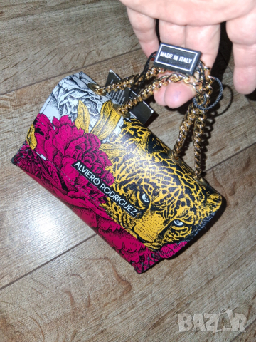 дамска чанта Alviero Rodriguez Borsa Madame Floral Leopard, снимка 2 - Чанти - 53716050