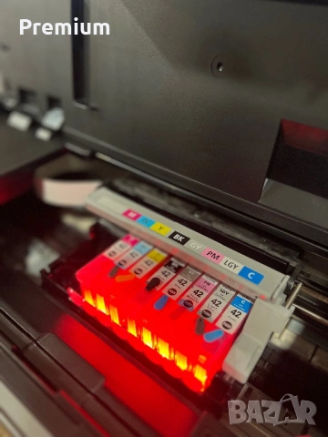 Canon pixma 100 Pro + кашон с мастила и аксесоари, снимка 5 - Друга електроника - 53697547