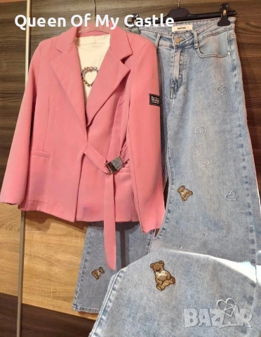 Уникално дамско сако бонбон