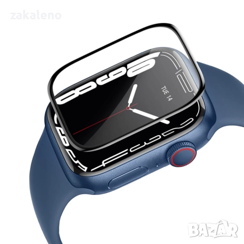 Протектор за Apple Watch 5/6/7/8/9/10/11/SE 40/41/42/44/45/46/49 Ultra, снимка 2 - Фолия, протектори - 52169790