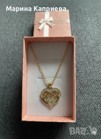 Колие за мама - красив и нежен подарък за осми март, рожден ден или празник, снимка 4 - Колиета, медальони, синджири - 53266731