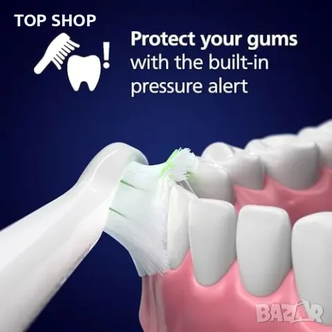 Нова Четка за зъби Philips Sonicare 5500 + калъф и глава Optimal White, снимка 4 - Тримери - 49319152