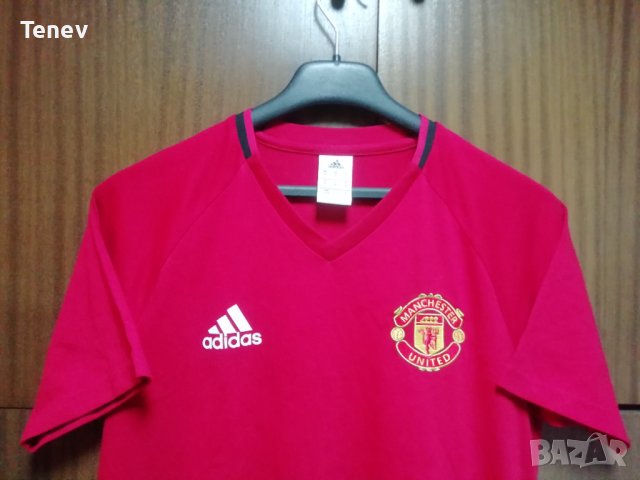 Manchester United Adidas оригинална памучна тениска фланелка Манчесътр Юнайтед Размер М , снимка 3 - Тениски - 41523067