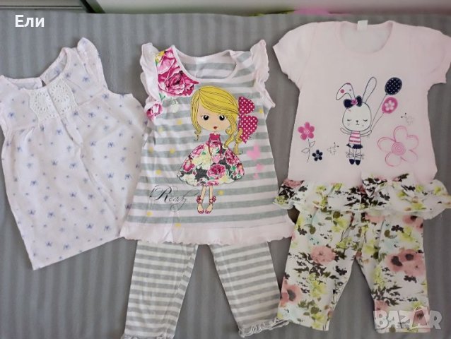 Тениски, рокли, комплект и жилетка., снимка 4 - Детски комплекти - 31515986