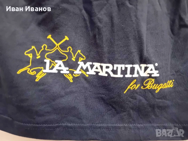 Оригинална фланелка La Martina x Bugatti, снимка 2 - Тениски - 51656559