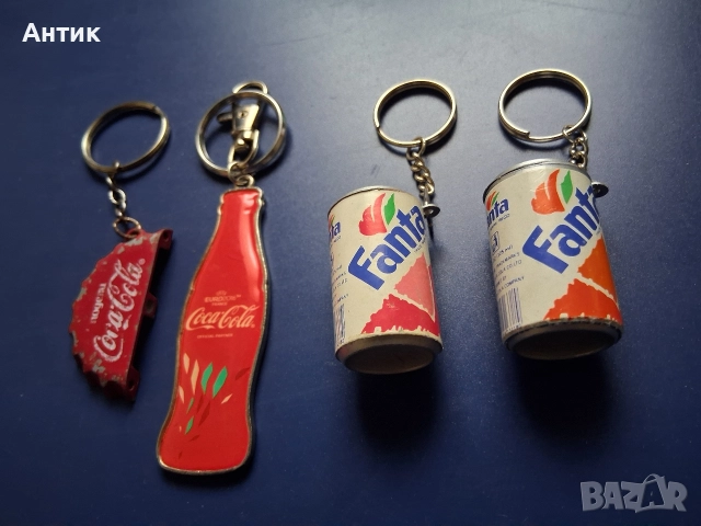 Лот Стари Рекламни Ключодържатели Кока Кола Фанта, снимка 4 - Колекции - 52865885