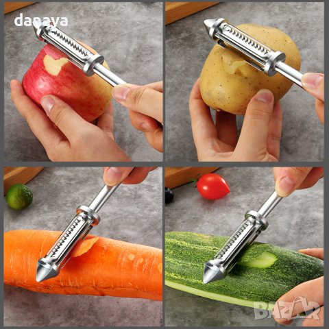 3492 Мултифункционална белачка за зеленчуци и плодове, снимка 4 - Аксесоари за кухня - 39532209