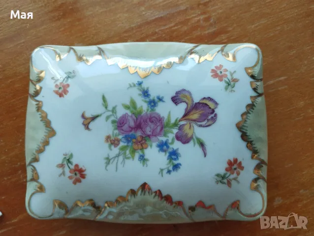Антика ювелирна порцеланова кутия за бижута, снимка 4 - Антикварни и старинни предмети - 50371247