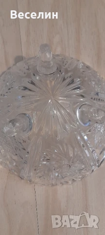 Кристална бомбониера Чехословакия Намаление , снимка 6 - Антикварни и старинни предмети - 51100586