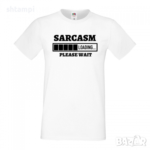 Мъжка тениска Sarcasm Loading,Loading,Please wait,батерия,Изненада,Подарък, снимка 3 - Тениски - 36419531