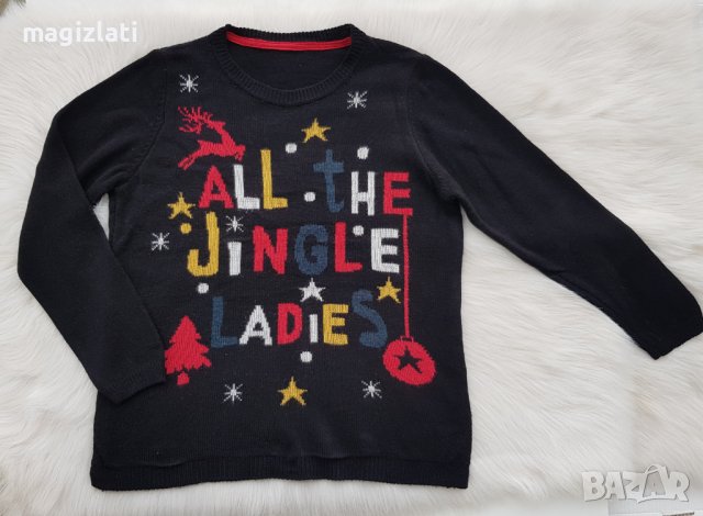 Коледен пуловер ХЛ - дамски, снимка 2 - Блузи с дълъг ръкав и пуловери - 38960429