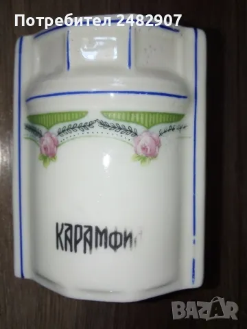 Старо порцеланово бурканче, снимка 2 - Антикварни и старинни предмети - 49078794