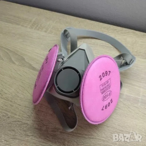 Защитна полумаска 6200 | Предпазна маска, еквивалент на 3М 6200, снимка 12 - Други инструменти - 44681387