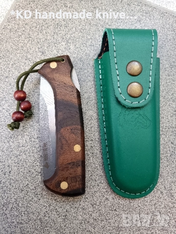 Сгъваем нож ръчно изработен от N690co стомана + ПОДАРЪК кания, снимка 5 - Ножове - 51501202
