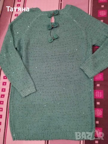 Дамска зелена блуза, М, снимка 2 - Блузи с дълъг ръкав и пуловери - 44351086