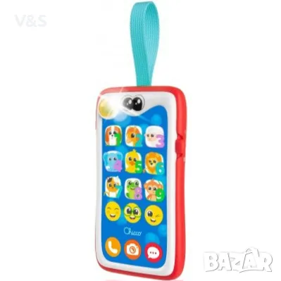 Детски телефон,Образователен двуезичен смартфон Chicco Smiley6, снимка 4 - Образователни игри - 48132663