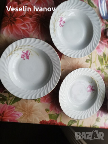 Комплект плато и 10 чинии, снимка 9 - Чинии - 36018798
