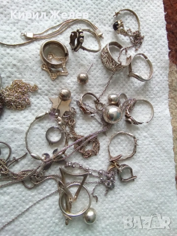 100 грама сребърни накити за поправка за реставрация за части или материал 25707, снимка 4 - Колиета, медальони, синджири - 53052831