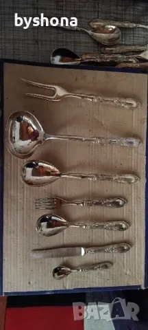 Сребърни прибори за хранене, снимка 4 - Антикварни и старинни предмети - 49567833