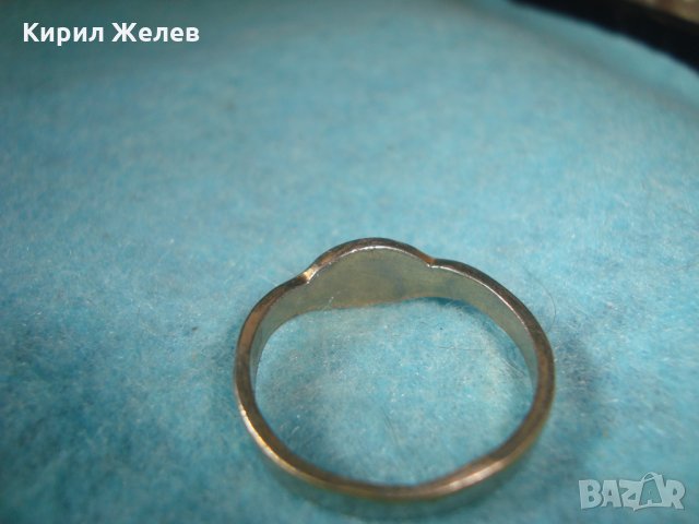 СТАР МАЙСТОРСКА ИЗРАБОТКА ПОСРЕБРЕН ПРЪСТЕН БЛАГОРОДНА НЕРЪЖДАЕМА СТОМАНА ВИНТИДЖ АРТ БИЖУ 25812, снимка 10 - Антикварни и старинни предмети - 35746447