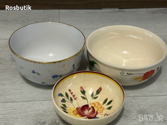 Лот от три старинни купички 