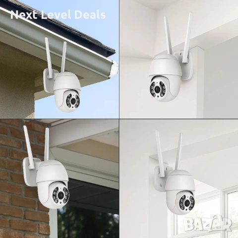 🎥 Безжичен WiFi комплект с 4 камери 4K Ultra HD + DVR – професионална защита без кабели, снимка 3 - Комплекти за видеонаблюдение - 53541497