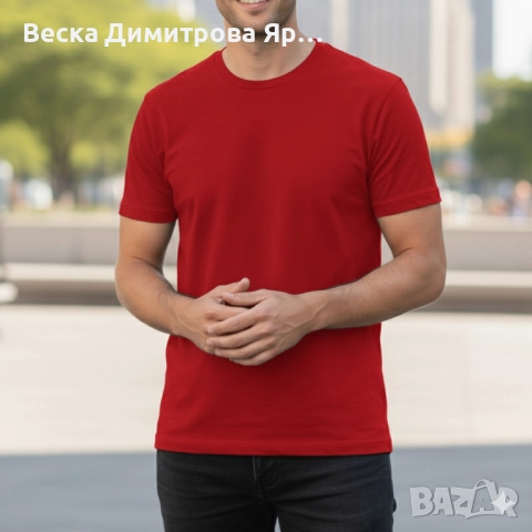 Мъжки тениски от 100% памук – 8 различни цвята. Вземаш 4 броя, получаваш 8 броя. Цената е за 1 бр , снимка 6 - Тениски - 51851140