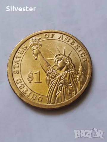 2007, 2008, 2009, 2010 ONE US Dollar coin, Президентски долари-монети, USA, A. Lincoln, Washington., снимка 10 - Нумизматика и бонистика - 47634763