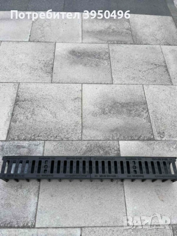 Линеен отводнител 100х100х1m с решетка от сферо чугун, клас B125, снимка 6 - Строителни материали - 53060155