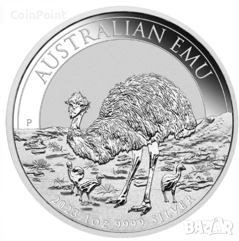 Сребърна монета Ему 1$ Австралия 2023