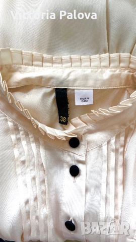 Романтична блуза с рюшове H&M, снимка 7 - Корсети, бюстиета, топове - 51761631