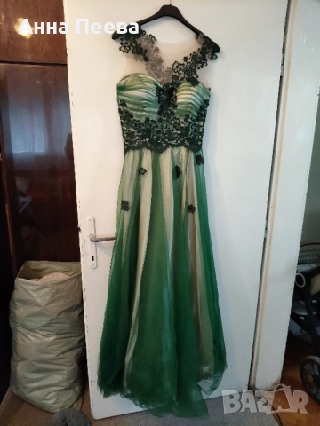 бална рокля зелен цвят. запазена , снимка 2 - Рокли - 52231287